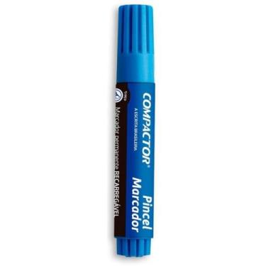 Imagem de Marcador Permanente Recarregável Azul Compactor