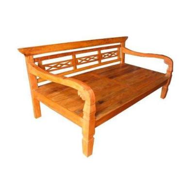 Imagem de Banco Leito Bem-te-vi Em Madeira De Demolição - Cód 1306 - Barrocarte