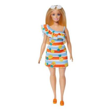 Imagem de Barbie Loira Loves Ocean Vestido Tropical Grb35 Hlp92 Mattel