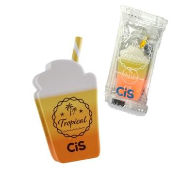 Imagem de Borracha Escolar Cis Fantasia Bebidas Tropicais, Laranja