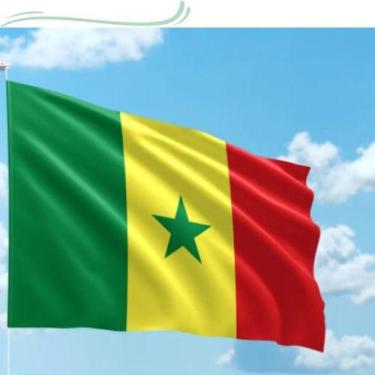 Imagem de Bandeira Senegal Poliéster Oficial 150x90 Cm Copa Do Mundo - WCAN