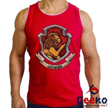 Imagem de Regata Grifinória 100% Algodão Harry Potter Hogwarts Gryffindor Camise
