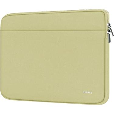 Imagem de Capa para laptop de 15,6 polegadas, à prova de choque, bolsa protetora para notebook com bolso para acessórios, pasta para laptop de 15,6 polegadas HP, ASUS, Dell, Lenovo, Acer - Off White