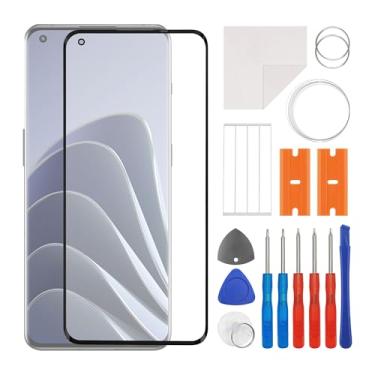 Imagem de SWARK Substituição da lente do painel externo de vidro frontal + OCA compatível com One-Plus 1+10 Pro [6,7 polegadas] NE2210, NE2211, NE2213, NE2215, NE2217 (sem tela LCD e digitalizador de toque) com