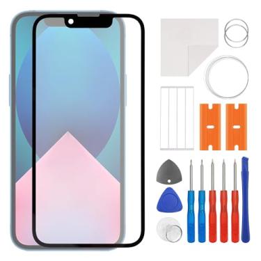 Imagem de SWARK Kit de reparo adesivo à prova d'água para iPhone 13 Mini substituição de tela frontal externa de 5,4 polegadas