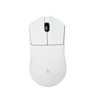 Imagem de Mouse 2.4G Wireless BT5.0 & Type-C Wired Slim Slience Mouse para PC Computador Notebook com Receptor USB 4800 DPI Nível Ajustável Ultra Leve/478(Branco)