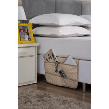 Imagem de Organizador De Cama Queen Duplo para Porta Treco Objetos Controle Remo