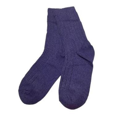 Imagem de Meia Feminina Algodão Fio de Tricô M12 Cano Longo - SE-CHI, U (35/40),