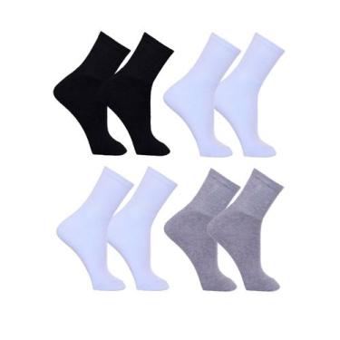 Imagem de Kit Com 20 Pares De Meias Masculina Cano Alto Longo Esportiva Grossas 