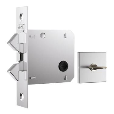 Imagem de Fechadura Porta Correr 1006S WC Quadrada Banheiro Polida - Stam