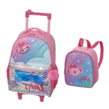 Imagem de Mochila De Rodinhas com Lancheira Lilica Super Star - Lilica Ripilica,