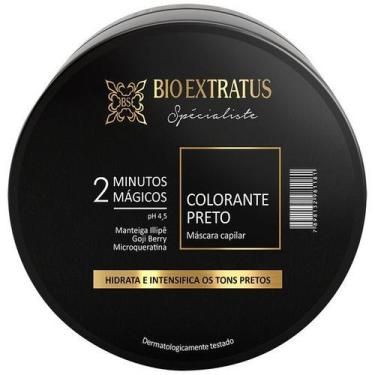 Imagem de Máscara Colorante Preto 2 Minutos Mágicos Bio Extratus 250g