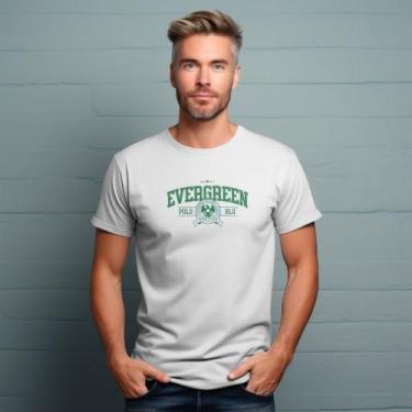 Imagem de Camisa Camiseta Masculina Evergreen Polo Blu Malha Algodão do P ao G1,