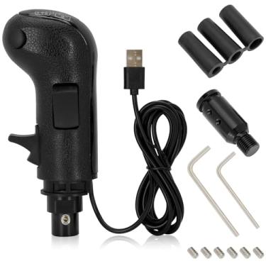 Imagem de USB Truck Simulator Shifter, Compatible with Logitech G25, G27, G29, G923, Thrustmaster TH8A Shifter, semi shifter for pc,Gear Shift Lever for ATS and ETS2 Games-PC Sim Racing Shifter