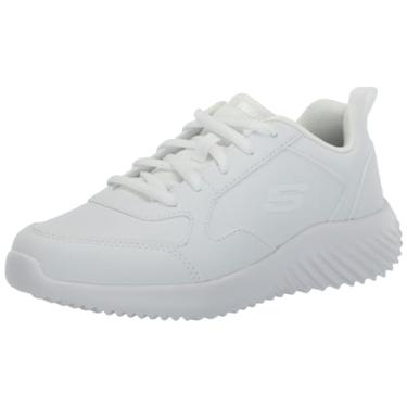 Imagem de Skechers Tênis Bounder para meninos, Branco, 6 Big Kid