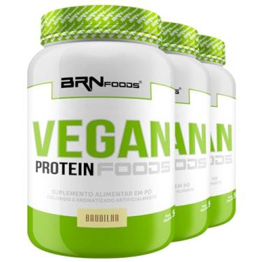 Imagem de Kit 3x Vegan 900g - BRN Foods (Médio, Baunilha)
