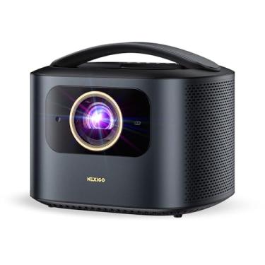Imagem de NexiGo TriVision Ultra, projetor portátil 4K Tri-LED-laser, 2600 lúmens, sem manchas de laser, sem tensão ocular, Dolby Vision, HDR10+, quintal/home theater com 3D, 30W DTS Virtual: X, compartimento