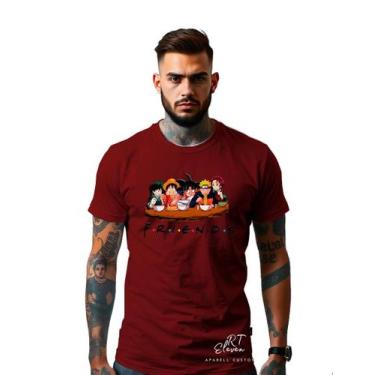 Imagem de Camiseta Anime Uzumaki Naruto Goku dragon Ball Boku No Hero One Piece 