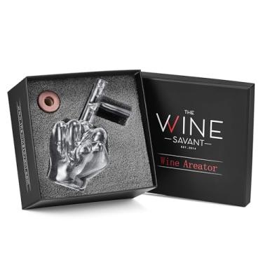 Imagem de Decantador aerador de vinho italiano, despejador de arejador, vermelho e branco em garrafa, deixa seus vinhos mais saborosos, decantador de design italiano, presentes de uísque e bebidas alcoólicas