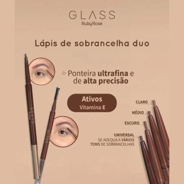 Imagem de Lápis de sobrancelha duo - glass - ruby rose, 04 UNIVERSAL