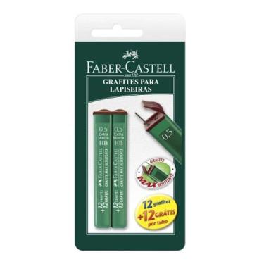 Imagem de Faber-Castell Grafite 0,5 mm HB Hi-Polymer 2 Tubos 48 Minas Compatível Lapiseira