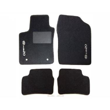 Imagem de Kit Tapete De Carpete Hyundai Hb20 2013 Até 2019 Preto