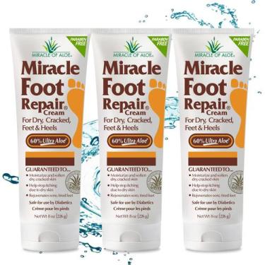 Imagem de Creme reparador de pés Miracle of Aloe 240 ml (pacote com 3)