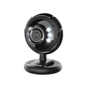 Imagem de Webcam, Trust, Spotlight, Com Flash, Luzes Led, Microfone Integrado, Sensor De 640 X 480,Preto