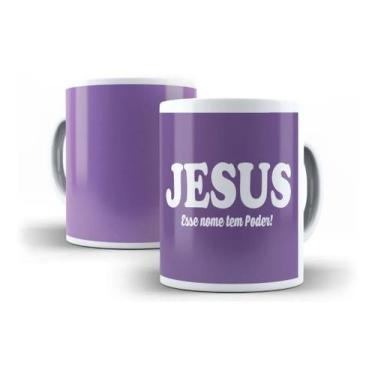 Imagem de Caneca Porcelana Jesus Esse Nome Tem Poder Evangélica Gospel - Villa C