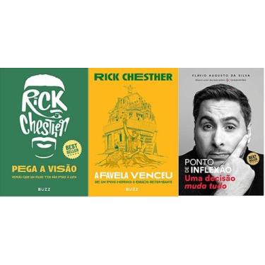 Imagem de KIT 3 LIVROS RICK CHESTER Pega a visão + A favela venceu + Ponto de in