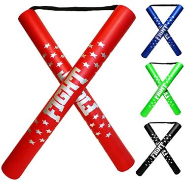 Imagem de F.A.L. product Nunchakus Nunchakus Safe Foam Rubber Nunchucks para treinamento com cordão para crianças e iniciantes (vermelho)
