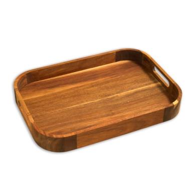Imagem de Oikos - Bandeja de Madeira Acácia Arredondada 40cm