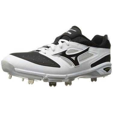 Imagem de Mizuno Chuteira de beisebol masculina Mizuno Dominant IC, Branco/preto, 16 D US