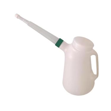 Imagem de Mqetly Jarra medidora de óleo com bico, recipiente medidor de óleo portátil e resistente com balança para veículo, Verde