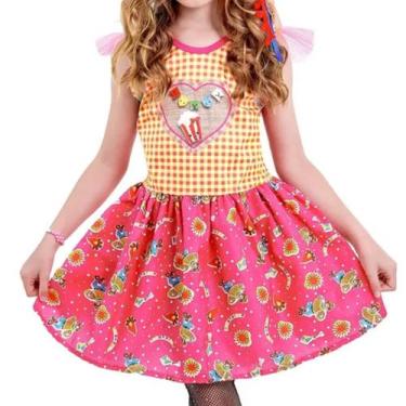 Imagem de Vestido Festa Junina Infantil Sortido Docinho de Coco - Anjo Fantasias