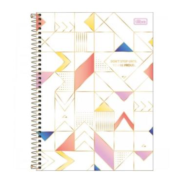 Imagem de Caderno Espiral Capa Dura Colegial 10 Matérias 160 Folhas Midtown Tilibra Estampa 3