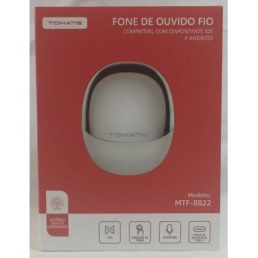 Imagem de Fone de ouvido bluetooth e wireless 5.4 tws mtf-8822 - tomate