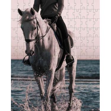 Imagem de Kit 4 Quebra-Cabeças Cavalos 40 Peças - Reidopendrive