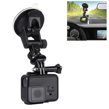 Imagem de FotStdio Suporte de câmera de carro para GoPro, suporte de ventosa no para-brisa do veículo, compatível com GoPro Hero 13 12 11/Insta360 X5 X4 X3 X2/DJI OSMO Action Cam Mount