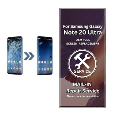 Imagem de Para Samsung Galaxy Note 20 Ultra 17.5 cm True Original OEM Pull Display Digitalizador Tela LCD Substituição Touch Assembly SM-N986U SM-N985F/DS Instalação gratuita (Serviço de reparo)