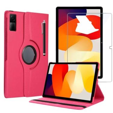 Imagem de Blance, Kit Capa Couro Pink + Película De Vidro + Caneta Touch Para Redmi Pad SE 11