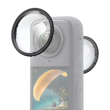 Imagem de FiTSTILL Protetores de lente de vidro premium para Insta 360 X4 resistente a arranhões com revestimento óptico protetores de lente antiarranhões Kit de acessórios para câmera (apenas para insta 360X4)