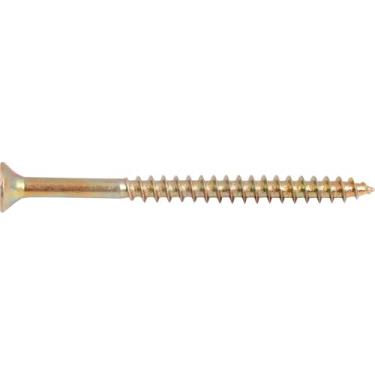 Imagem de Parafuso Madeira Chipboard Cabeça Chata Phillips 4,5 mm x 60 mm com 10 peças Vonder