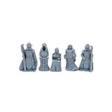 Imagem de Miniatura Rpg D&d Tabuleiro Pack (Cinza) - PALOSO - Resina alta resistência - 5un