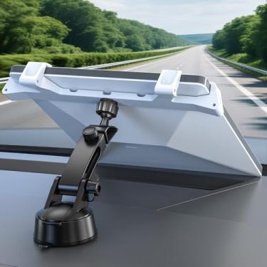 Imagem de YaCeSyn Starlink Mini suporte de carro para painel, kit de montagem de mini ventosa Starlink portátil, adaptador de suporte de poste de painel Starlink, ajuste de ângulo e comprimento de eixo duplo