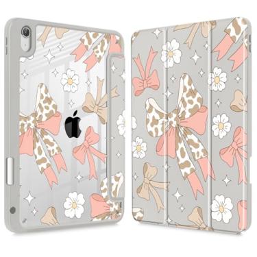 Imagem de Tuiklol Capa para iPad de 11 polegadas (chip A16) 2025 geração 11ª / iPad 11 polegadas 2022 10ª geração, porta-lápis embutido com capa à prova de choque, capa traseira transparente transparente