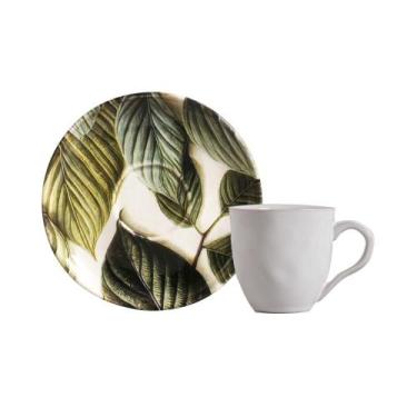 Imagem de Conjunto com 6 Xícaras De Chá Orgânico 170ml com 6 Pires Bio Éden - Po