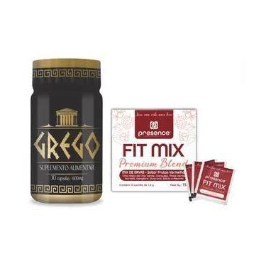 Imagem de Grego Suplemento + Chá Fit Mix 10 Sachês, Frutas Vermelhas