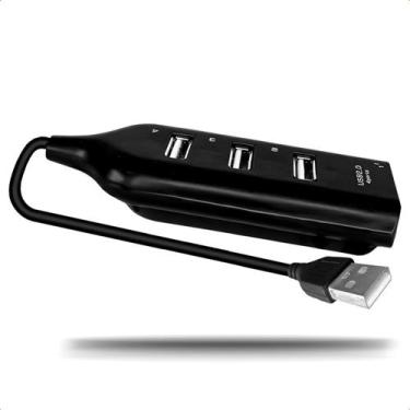 Imagem de Hub USB Compatível Com 4 Portas 2.0 High Speed - Hub High Speed