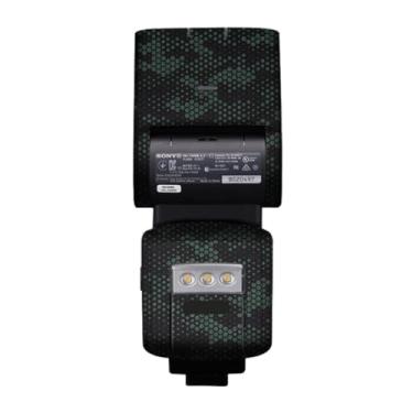 Imagem de HVL-F60RM Película de vinil antirriscos Capa protetora para câmera Flash Adesivo Wrap Film Body Protector Decalque Skin para Sony HVL-F60RM (Mamba Green)